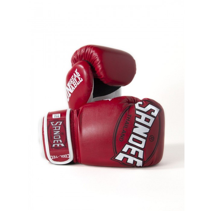 Sandee Kids Cool-Tec Gloves Boxing Muay Thai Kickboxing 4oz 6oz 8oz Red White