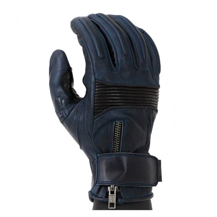 Motorbike Waxed Leather Cafe Racer Gloves