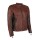  RS Leather CE Armoured Jacket Motorcycle Bike Vintage Style Brown Retro