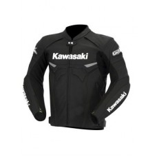 Kawasaki Armored Leather Motorcycle Jacket Highline Tourer Leather Jacket
