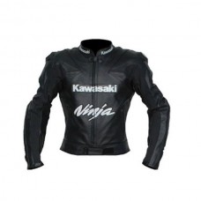 Kawasaki Cowhide Motorcycle Jacket Motorcycle Leather Jacket BMJ