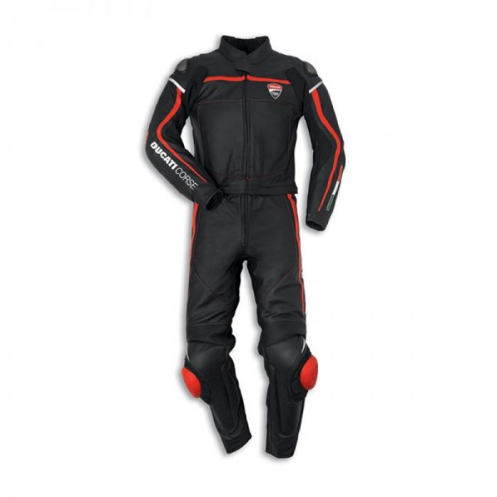 Ducati Corse C2 Two Piece Motorcycle Racing Leather Suit