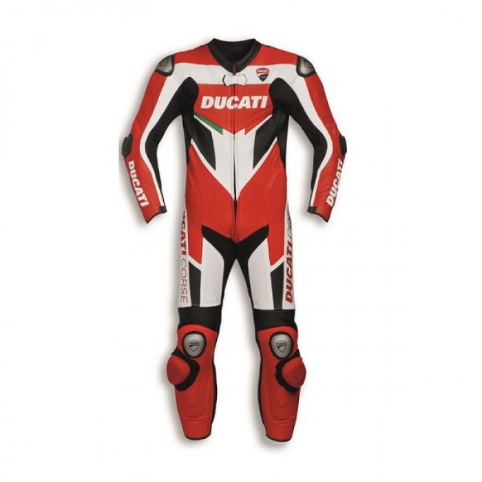 Ducati Corse C3 One Piece Motorcycle Racing Leather Suit