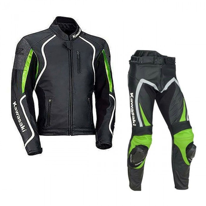 Kawasaki Ninja Motorcycle Racing Leather Suit