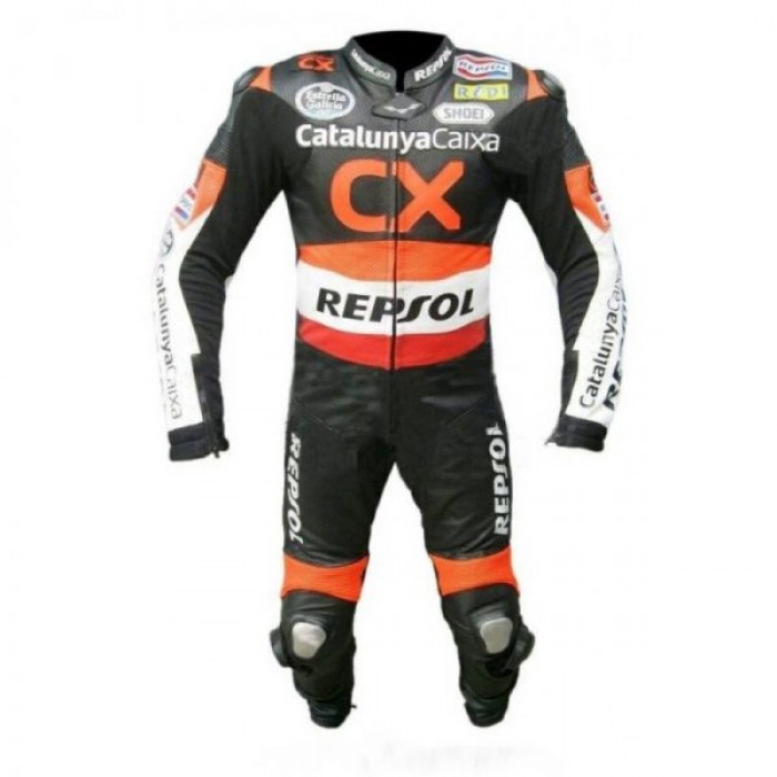 Marc Marquez Cx Repsol Style Leather Motogp Suits
