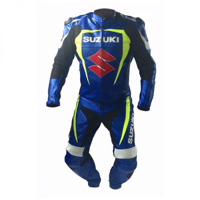 Suzuki Gsxr Motorcycle Racing Style Leather Suit