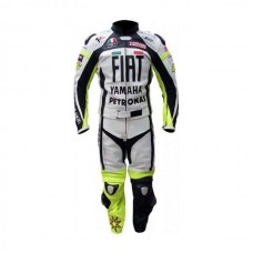 VR46  Yamaha FIAT Motorcycle Racing Leather MotoGP Suit