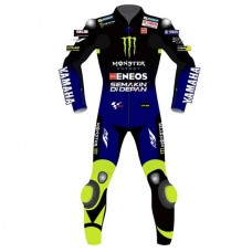 VR46 YAMAHA Monster Energy MotoGP Rossi Replica Biker Race Leathers