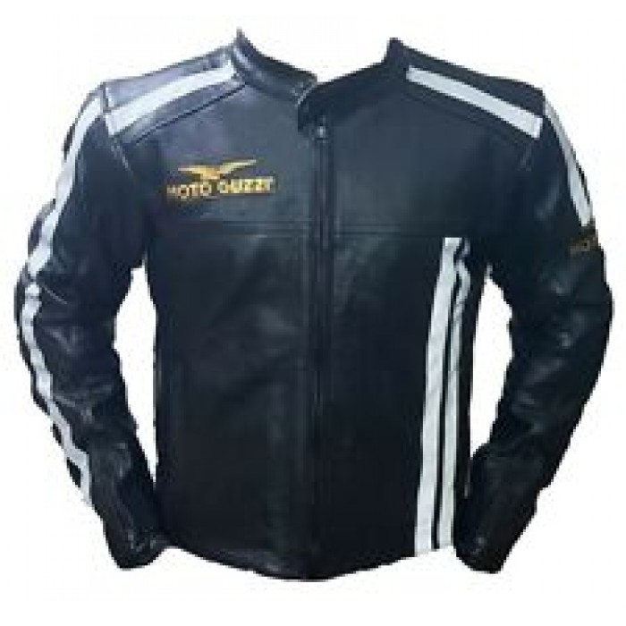 Moto Guzzi Custom Made Best Quality Racing Leather Jacket For Mens