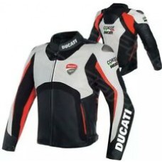 Ducati Corse Custom Made Best Quality Racing Leather Jacket For Mens