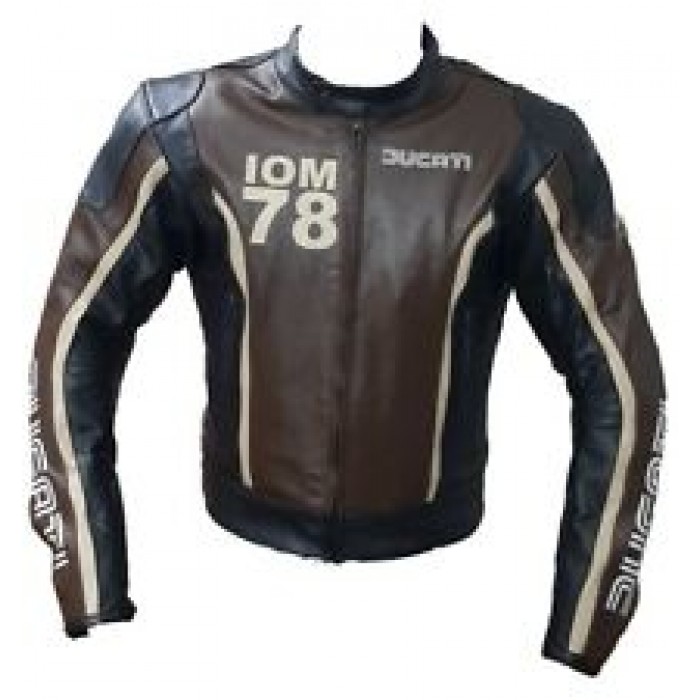 High Quality Custom Made Ducati Leather Jacket For Mens