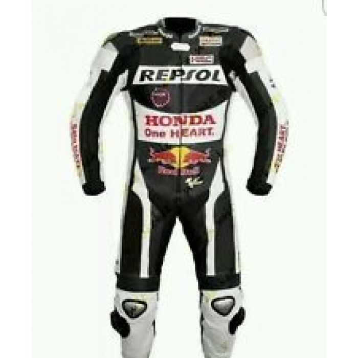 Honda Repsol Custom made Best Quality Leather Motorbike Racing Suit