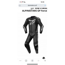 ALPINESTARAS  BLACK BIKER LEATHER SUIT