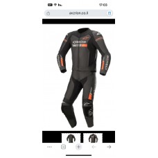 ALPINESTARAS  BLACK BIKER LEATHER SUIT