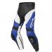 Alpinestars Blue Croes Celer Leather Motorcycle Jacket