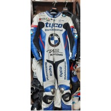 Tyco BMW Motorrad TAS Racing Team Leather Suit For Sale