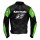 Kw Ninja Motorbike Leather jacket Biker Jacket Green Black