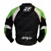 Ninja Motorbike Leather jacket Biker Jacket Green Black