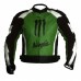Kawasaki Ninja Motorbiker Green Racing Leather Jacket