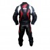 Honda wings Men's Black MotorBike Leather Men Suit, Honda Blcak Leather Suit