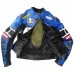 YZF-R1 46 Blue Black Motorbike Leather Jacket Men