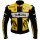  Yama YZF-R1 46 Rossi Yellow Motorbike Leather Jacket Men