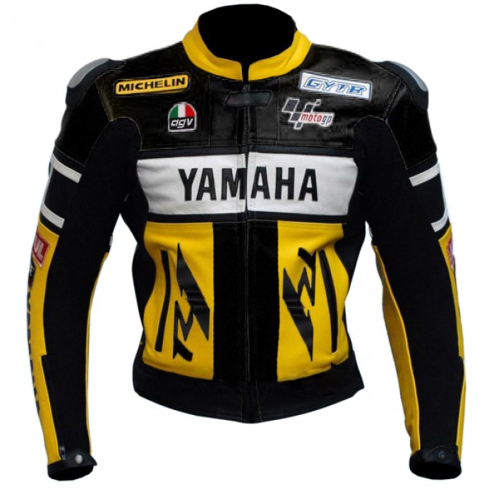 Yamaha YZF-R1 Rossi R6 R125 Motorbike Motorcycle Leather Jacket