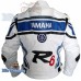  YZF-R1 YZF-R6 White Motorbike Scooter Leather Jacket Men