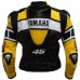 Yama  YZF-R6  Yellow Black Rossi Motorbike Scooter Leather jacket 2016