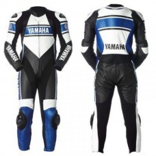 Yama Customized Biker Jacket Motorcycle Blue Biker Leather Racing Suit