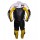 Yamaha R6 Black & Yellow Biker Leather Suit S To 6XL
