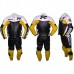 Yamaha Motorcycle Jacket For Men R6 Black & Yellow Biker Leather Suit S To 6XL