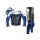Yama Motorcycle Jacket For Men R6 Blue & White Biker Leather Suit