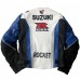 Suzuki Joi Rocket Blue White Yoshimura Biker leather jacket