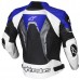 Alpinestars Blue Croes Celer Biker Leather Jacket