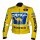 CAMEL YELLOW HONDA RACING LEATHER JACKET FOR MEN'S
