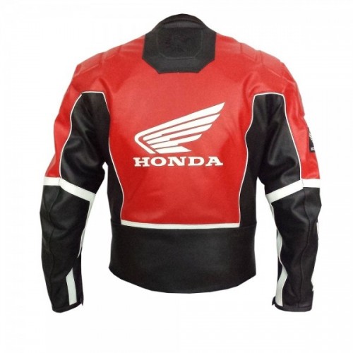 Men/'s replica Honda Motorbike Cowhide Leather Jacket Motorcycle rider S TO 5XL