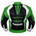 Men Green Monster  Motorcycle Biker Racing Leather Jacket