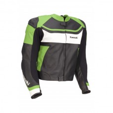 Kawasaki Ninja Motorcycle Racing Biker Leather Jacket