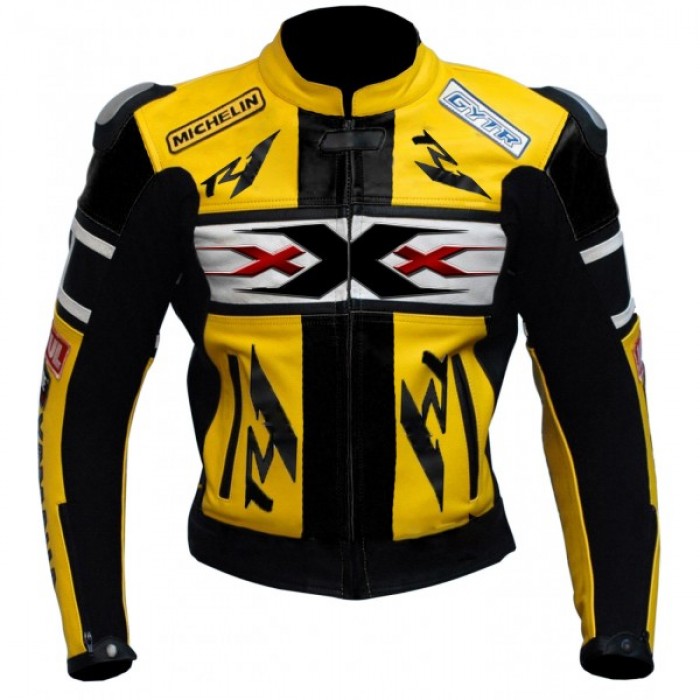 Vin Diesel XXX YZF-R1 R6 R125 Yellow Motorcycle Leather Jacket