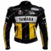 Yamaha Designer Motorcycle jacket 46 Yellow Black Biker Leather Jacket Men's