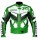 Yama R6 Motorcycle Jacket For Men R6 Biker Leather Green Jacket Original Leather