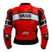 Motorcycle Jacket For Men Red Biker Leather Jacket for Men's