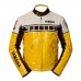 Motorcycle Jacket For Men YELLOW AND BLACK MOTORCYCLE BIKER LEATHER JACKET