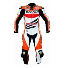 Perforated Honda Repsol Motorcycle Leather Motogp Suit