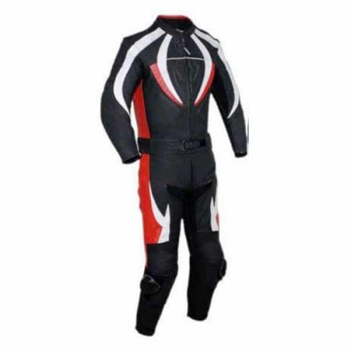 Real Quality Men Motorcycle Leather Racing Suit