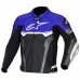 Alpinestars Blue Croes Celer Leather Motorcycle Jacket Alpinestars Blue Croes Celer Leather Motorcycle Jacket