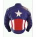 Captain america  LEATHER MOTORCYCLE MOTOGP LEATHER JACKET 100% COWHIDE 